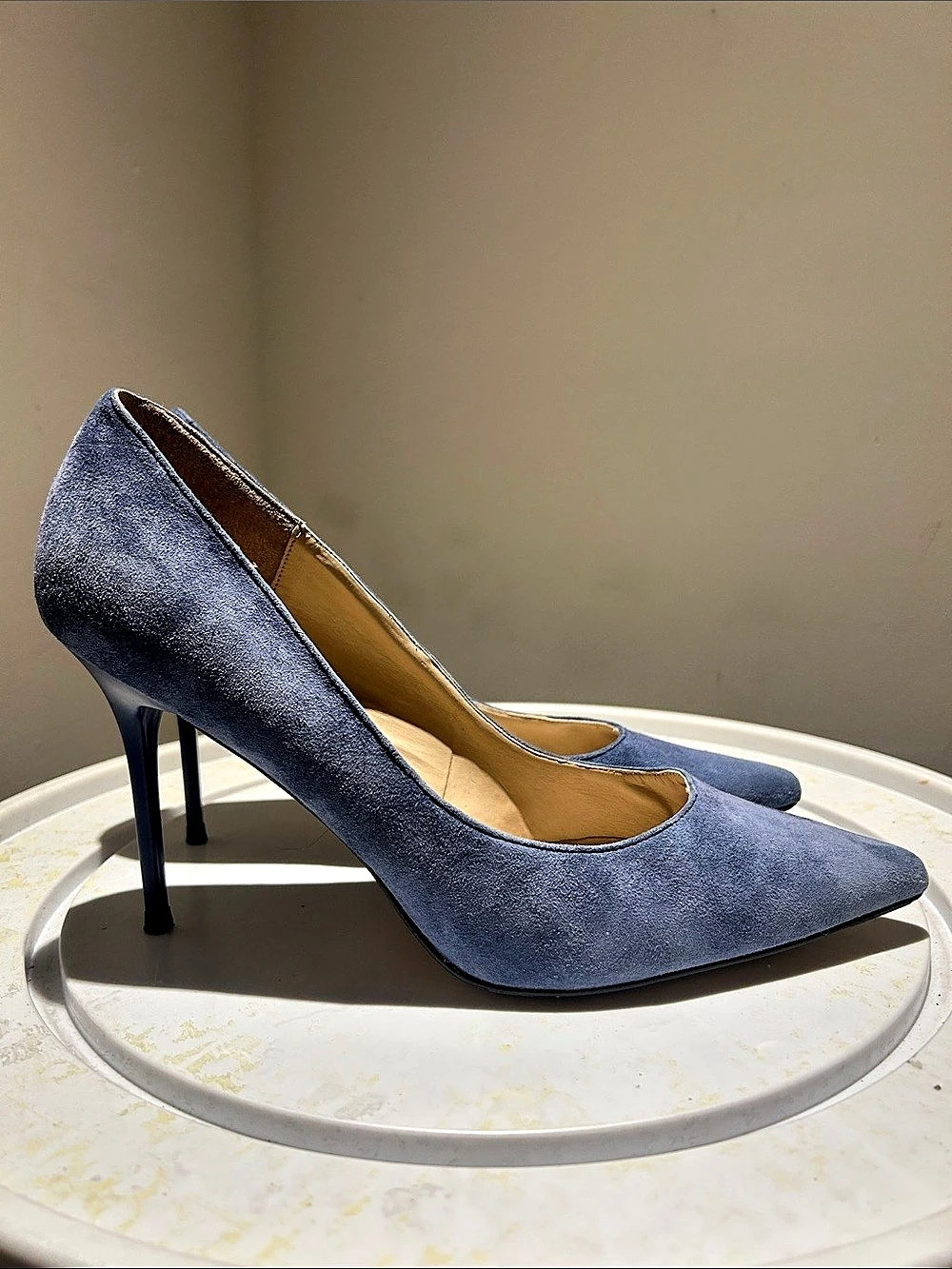 Pleaser classique-20 Hazel Pointed Toe Pump Heels in Blue